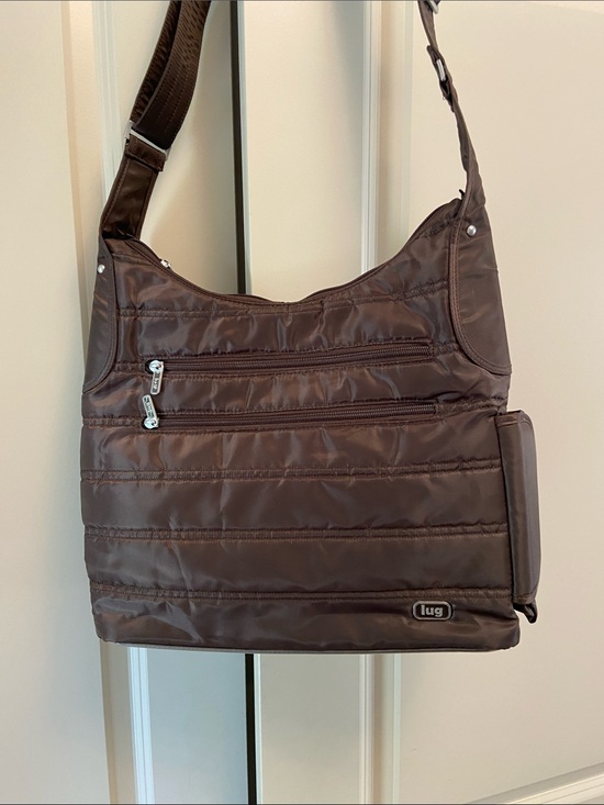 lug Handbags - lug Chocolate Brown Quilted Shoulder Bag